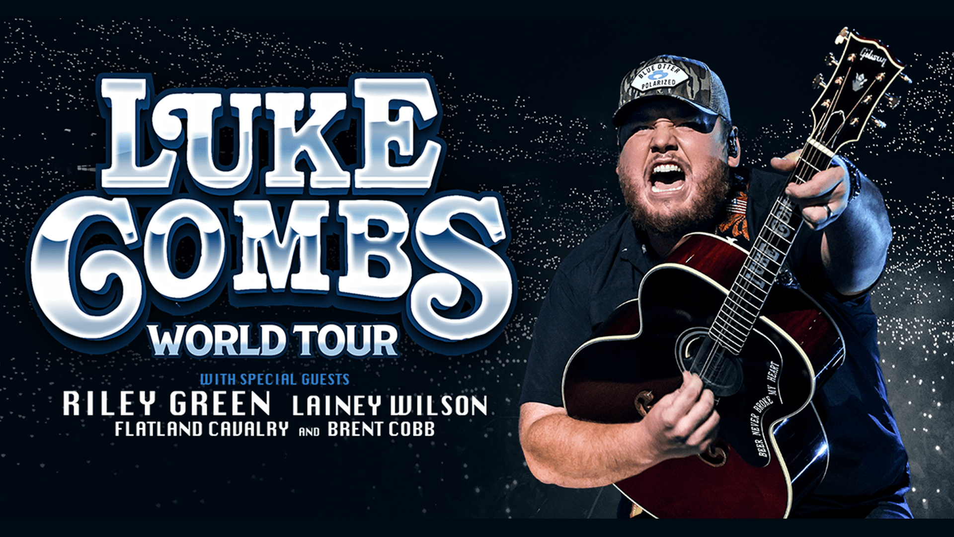 Luke Combs, Riley Green & Lainey Wilson at Riley Green Tickets