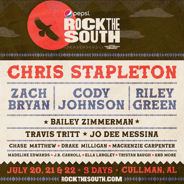 Rock The South - Saturday at Riley Green Tickets