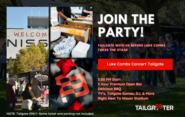 Tailgreeter All-Inclusive Tailgate: Luke Combs, Riley Green & Lainey Wilson at Riley Green Tickets